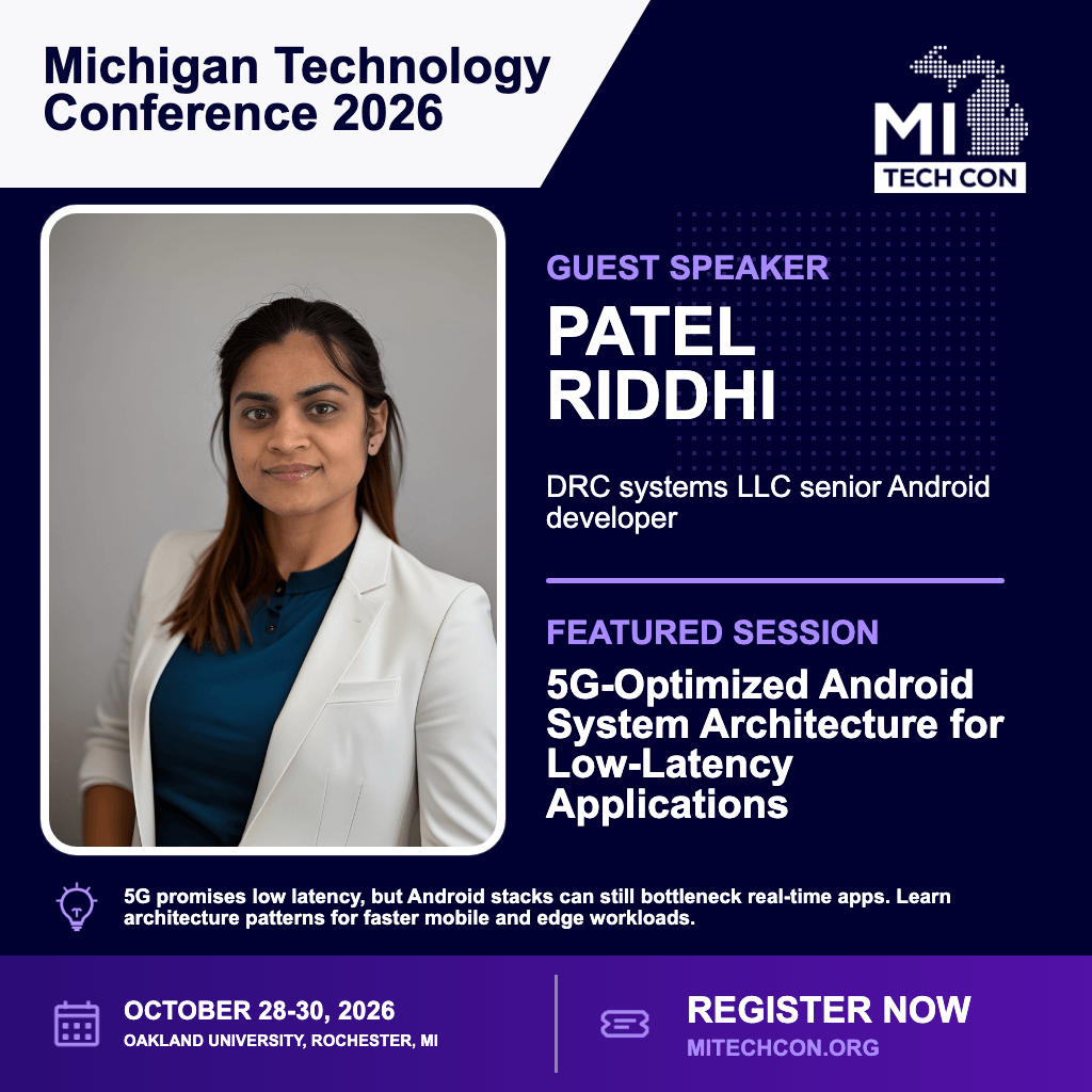Social share image for 5G-Optimized Android System Architecture for Low-Latency Applications at MITechCon 2026