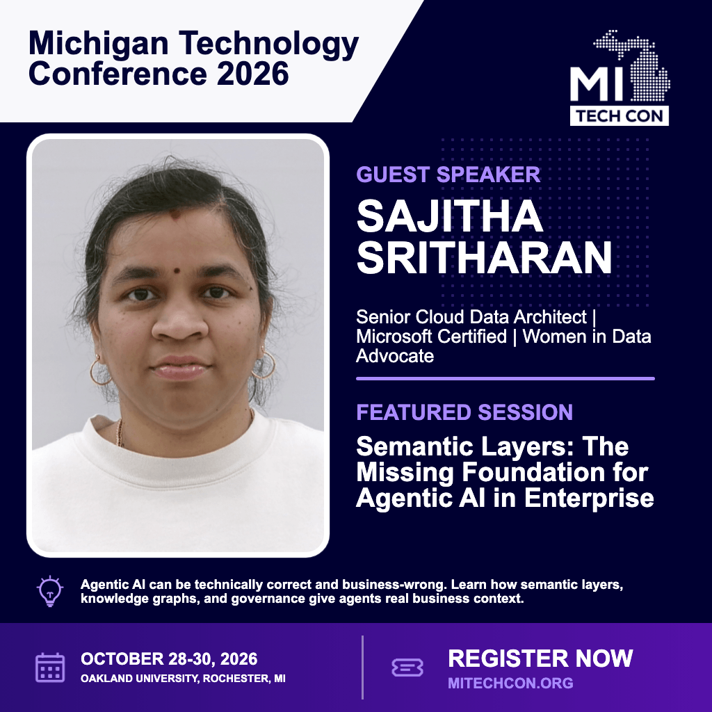 Social share image for Semantic Layers: The Missing Foundation for Agentic AI in Enterprise at MITechCon 2026