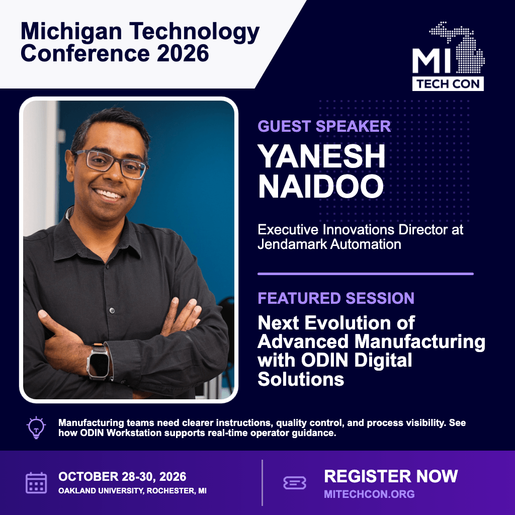 Social share image for Next Evolution of Advanced Manufacturing with ODIN Digital Solutions at MITechCon 2026