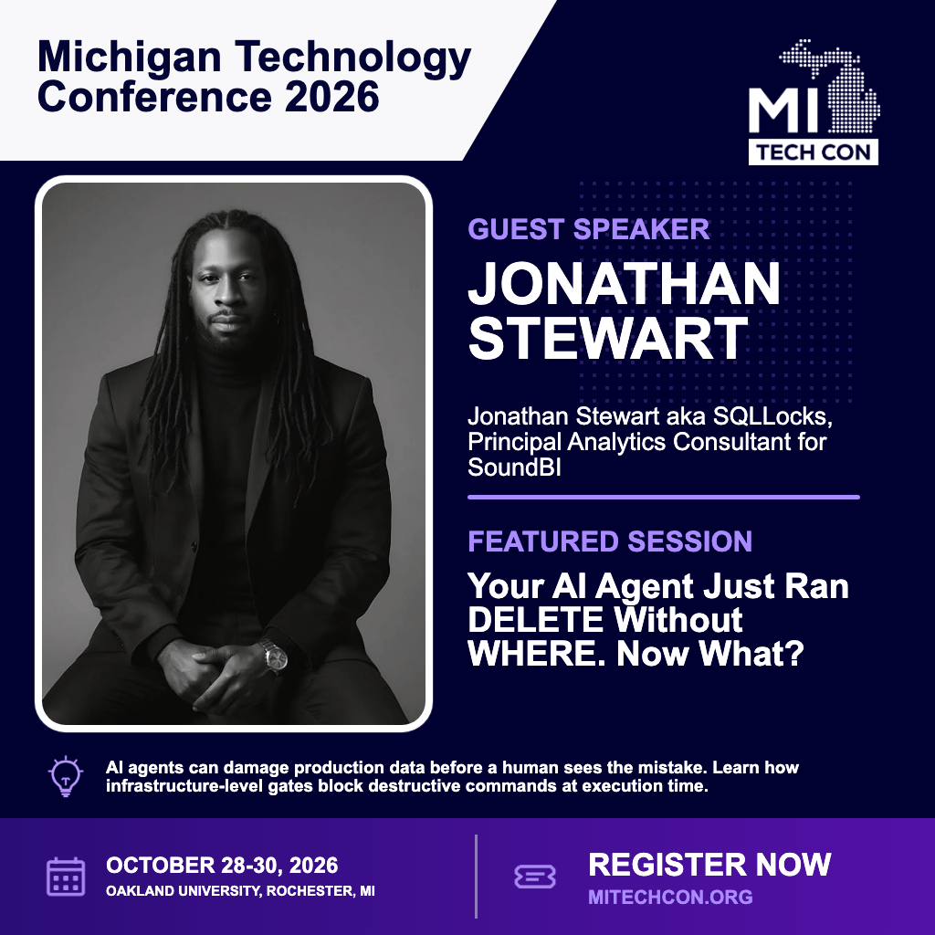 Social share image for Your AI Agent Just Ran DELETE Without WHERE. Now What? at MITechCon 2026