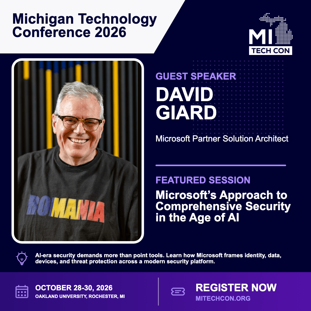 Social share image for Microsoft’s Approach to Comprehensive Security in the Age of AI at MITechCon 2026