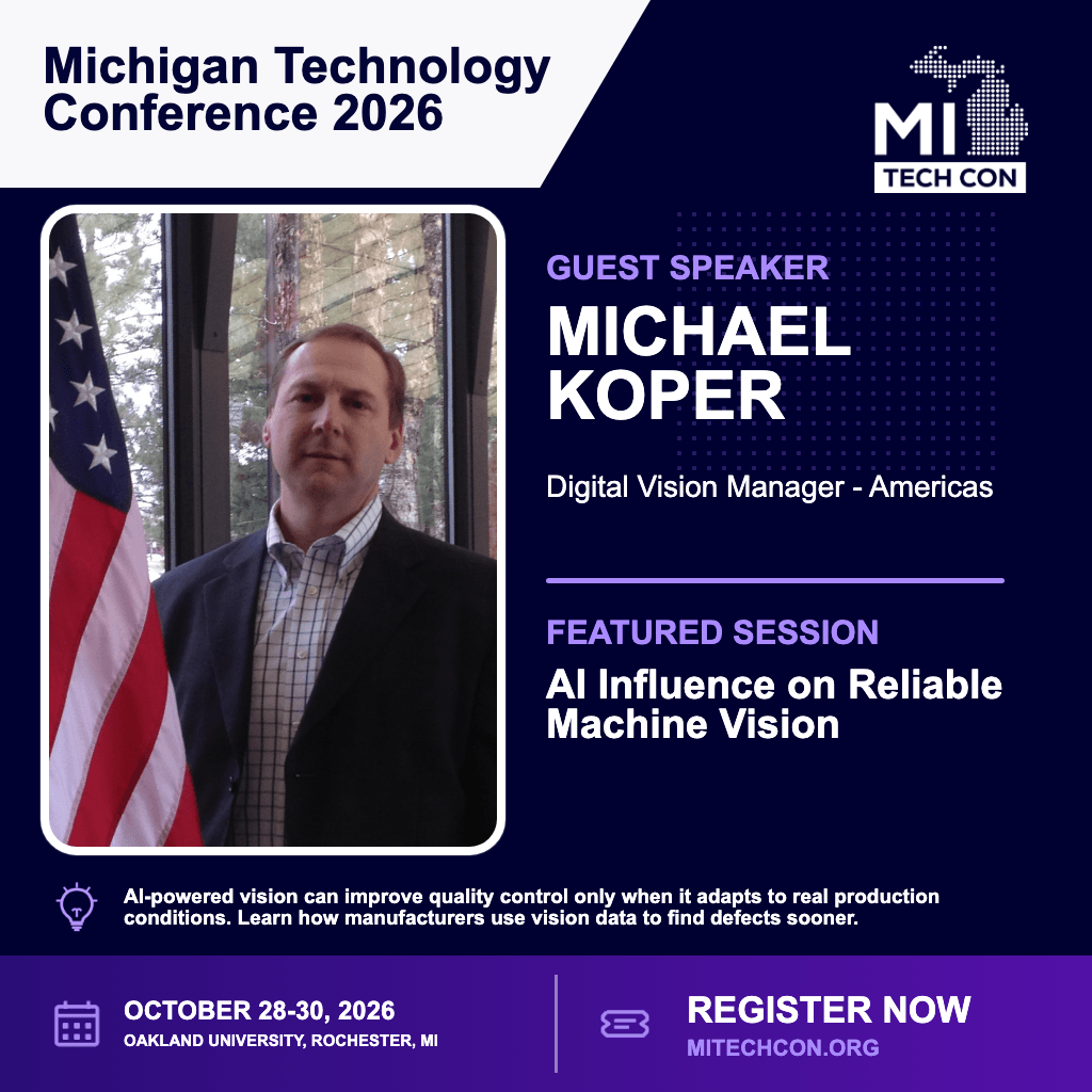 Social share image for AI Influence on Reliable Machine Vision at MITechCon 2026